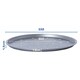 image 4 of 2 x 33cm Non-Stick Easy to Use Large Round Pizza Oven Tray Fridge & Freezer Safe Silver