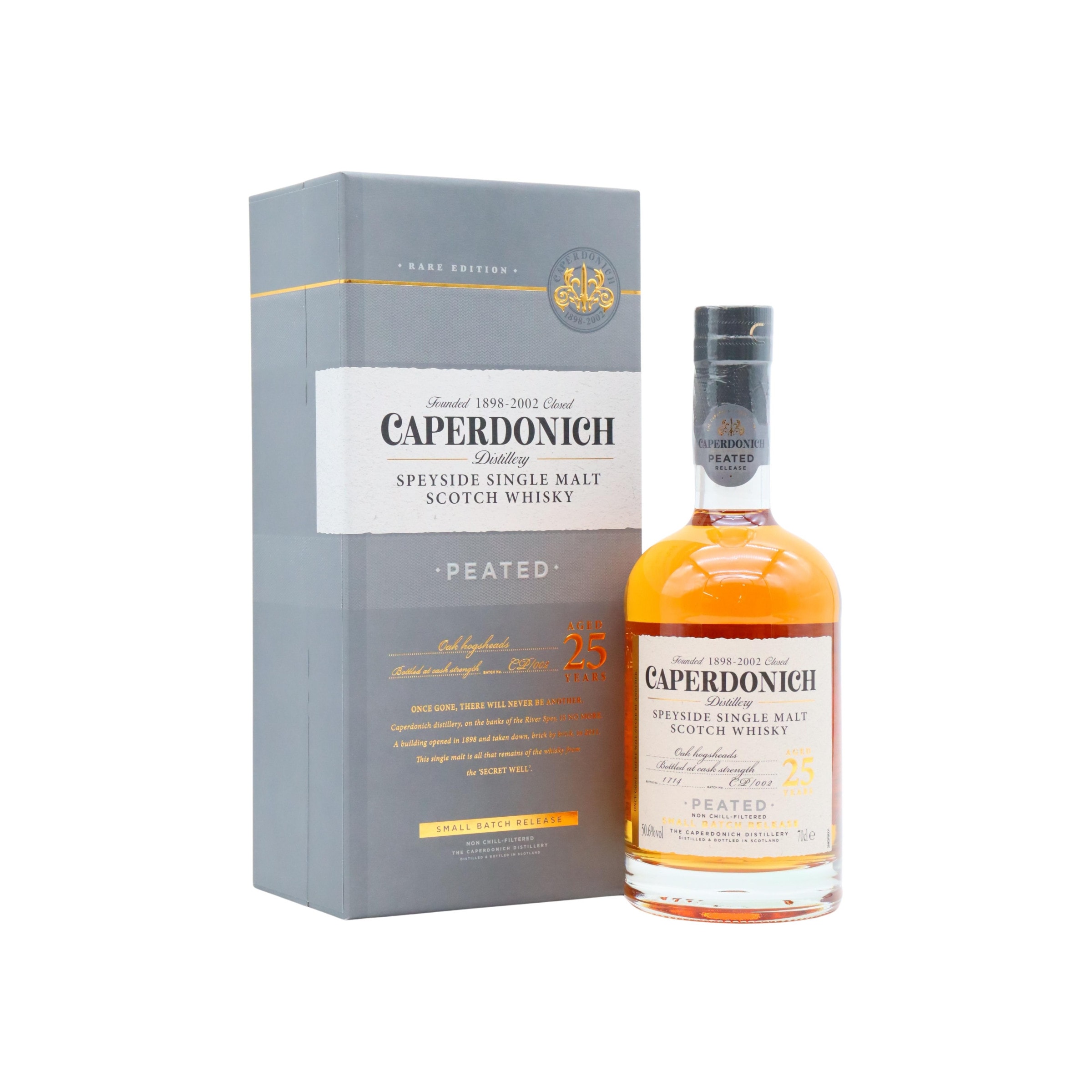 キャパドニック ピーテッド 25年CAPERDONICH Peated 25yo Caperdonich (silent) - Secret Speyside - Peated Single Malt 25