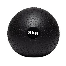 Modern Fitness 8kg No-Bounce Slam Ball Professional Sand-Filled Medicine Ball for HIIT & Core Training Non-Slip Textured Fitness Ball Black