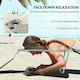 image 4 of Outsunny Foldable Sun Lounger 5 Level Adjustable Reclining Chair Dark Grey 