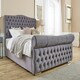 image 2 of Casonova Plush King Bed Frame - Steel