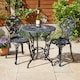 image 4 of Bistro Set Outdoor Patio Garden Furniture Table and 2 Chairs Metal