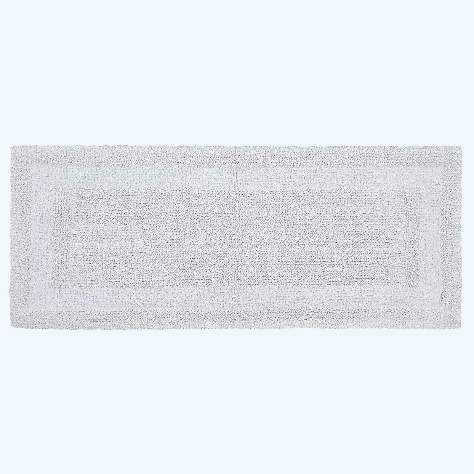 Homescapes Luxury Reversible Bath Mat Runner White 40 x 100 cm