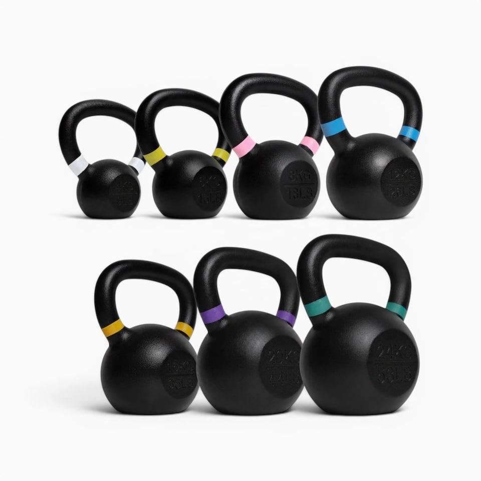 image 1 of GYM SETS Cast Iron Kettlebells | 4kg-6kg-8kg-12kg-16kg-20kg-24kg Set
