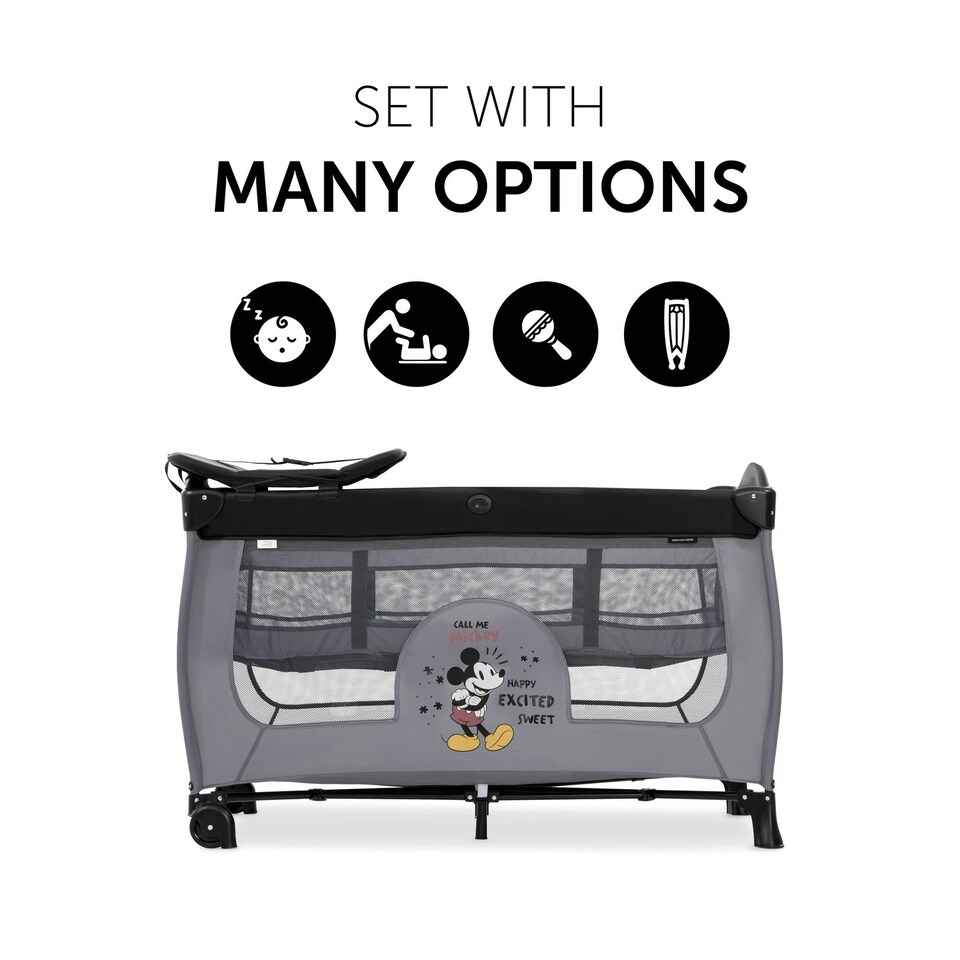 image 1 of Hauck Disney Sleep N Play Center - Mickey Mouse Grey