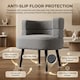 image 7 of Alivio Sherpa Sofa Chair for Living Room & Bedroom (Grey)