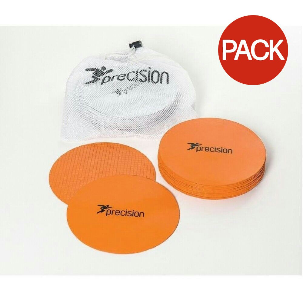 Precision Round Rubber Marker Discs (Pack Of 20) in Orange | Size: Large