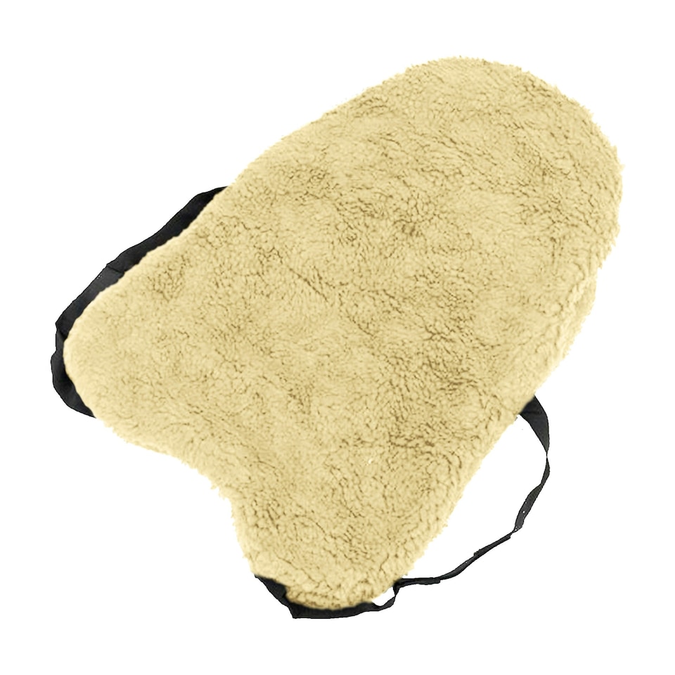 Hy Faux Fur Fabric Seat Saver - Cream - One Size
