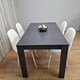 image 4 of Dining Table Set with 4 Chairs Dining Room, Kitchen table set of 4 Grey