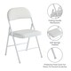 image 2 of Set of 6 Folding Dining Chairs with Metal Frame and Padded Seats