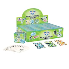 3ASST MINI FOOTBALL PLAYING CARDS  24S - Party Favours - S51009