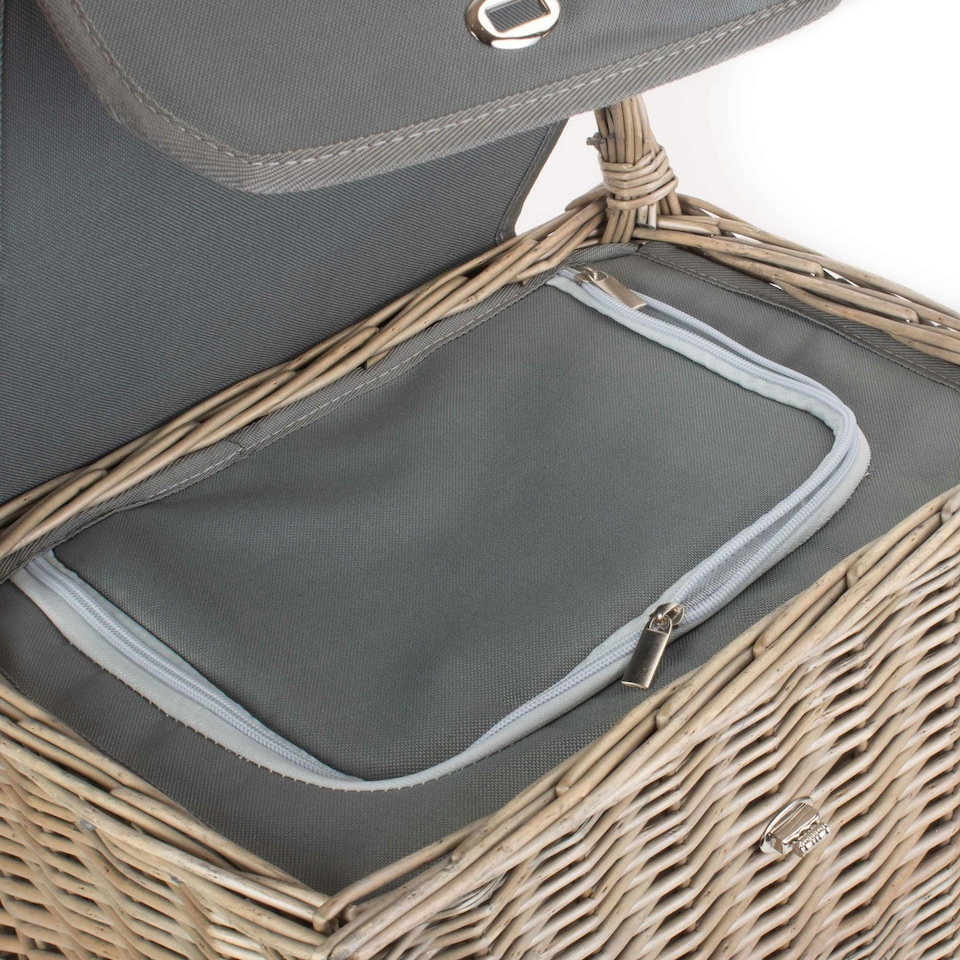 image 1 of Chill Wicker Beach Picnic Basket