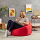 image 2 of icon Classic Indoor Outdoor Bean Bag Red Bean Bag Chair Red | Red