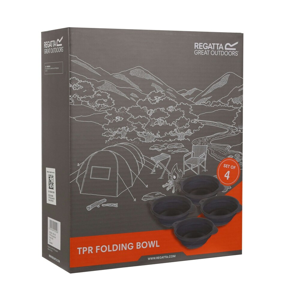 image 1 of TPR Folding Bowl (set of 4) Grey