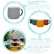 image 2 of Argon Tableware Coloured Enamel Belly Mugs - 375ml - Navy - Pack of 6 Blue