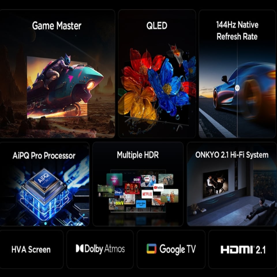 image 1 of TCL 85" Inch T8C 4K QLED Smart Ultra HD HDR TV 85T8C - Free 2 Yr Warranty