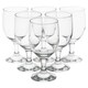 image 5 of 335ml Clear Footed Stemmed Beer Glasses Set of 6