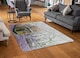 image 2 of London Bus Yellow Rear Rug | Multi