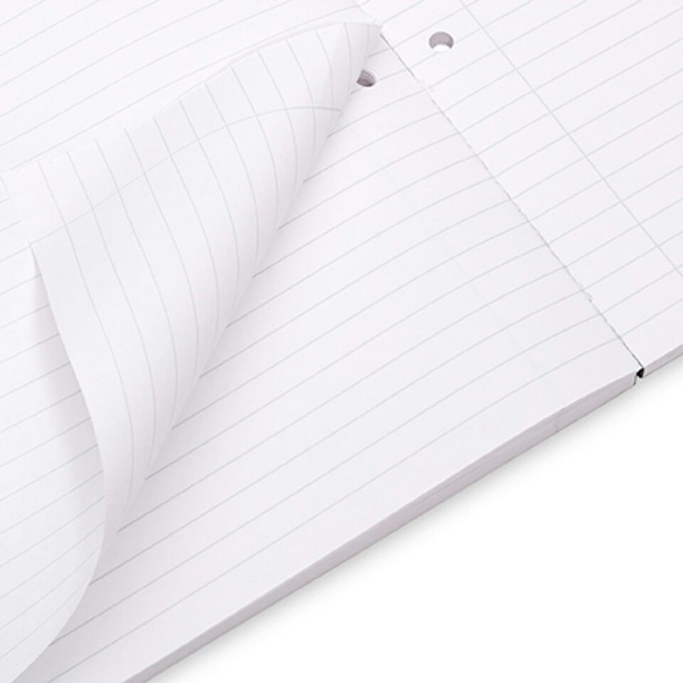 image 1 of Pack of 10 Rhino A4 80 Leaf 8mm Lined with Margin Refill Pads