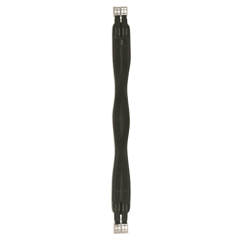 image 1 of Shires Anti-Chafe Elastic Horse Girth - Black - 48in