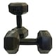 image 1 of Plastic Vinyl Hex Dumbbells - 2 x 2.5kg