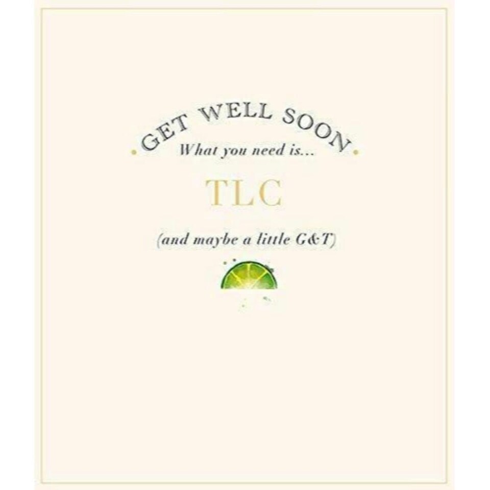 image 1 of Get Well Soon TLC 'Feel Better' Humour Card