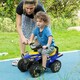image 2 of HOMCOM Goodyear Baby Quad Ride-On Walker w/ Lights Horn Storage 18-36 Months