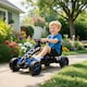 image 2 of AIYAPLAY Pedal Go Kart with Freewheel System, for Ages 3-6 Years, Blue
