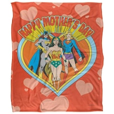 Justice League Happy Mothers Day Blanket - Multicoloured - One Size