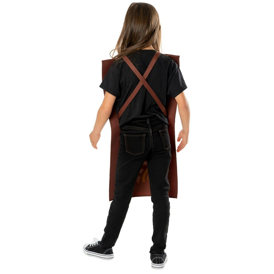 image 1 of Willy Wonka & The Chocolate Factory Unisex Adult Wonka Bar Tabard - Red/White/Yellow - One Size Red | One Size