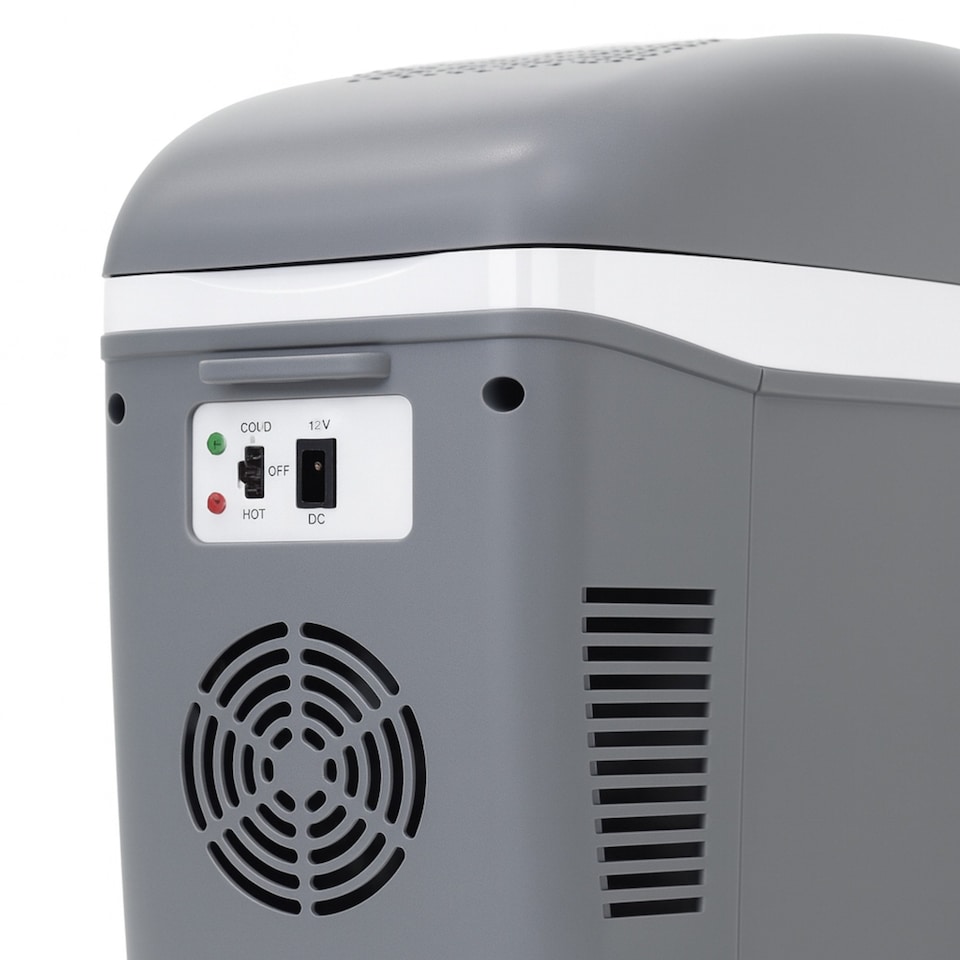 image 1 of 7.5L 12V DC Car Cooler Coolbox Hot Cold Portable Electric Cool | Grey