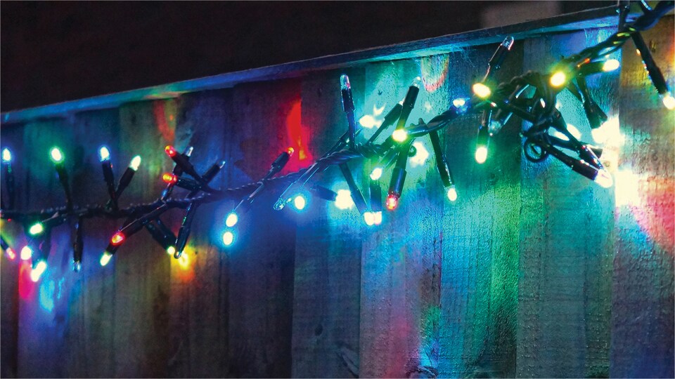 image 1 of Cluster Lights Black Rubber IP65 RGB 50M