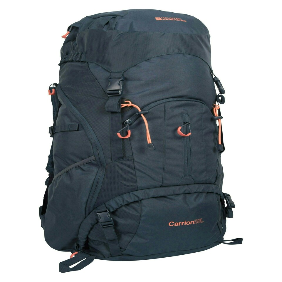 image 1 of Mountain Warehouse Rucksack with Padded Back Panel Trekking Travel Sports Bag Blue | Navy
