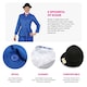 image 2 of Magical Nanny Costume - with Hat & White Gloves | Blue | 2XL