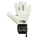 image 2 of Precision Childrens/Kids Fusion X Flat Cut Finger Protect Goalkeeper Gloves - White/Black/Neon Green - 7