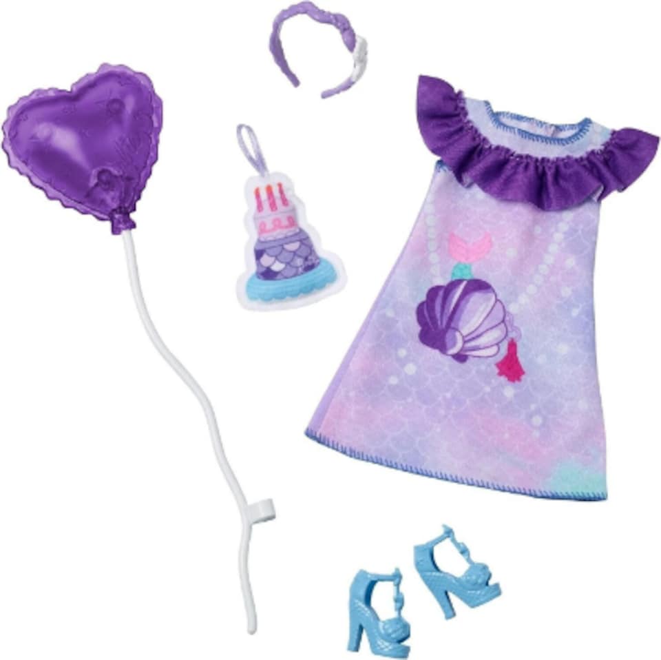 image 1 of Barbie My First Barbie Fashion Clothes , Beach, Bedtime, Birthday- 3 PACK