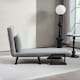 image 6 of HOMCOM Click Clack Single Chair Bed Settee for Living Room, Light Grey 