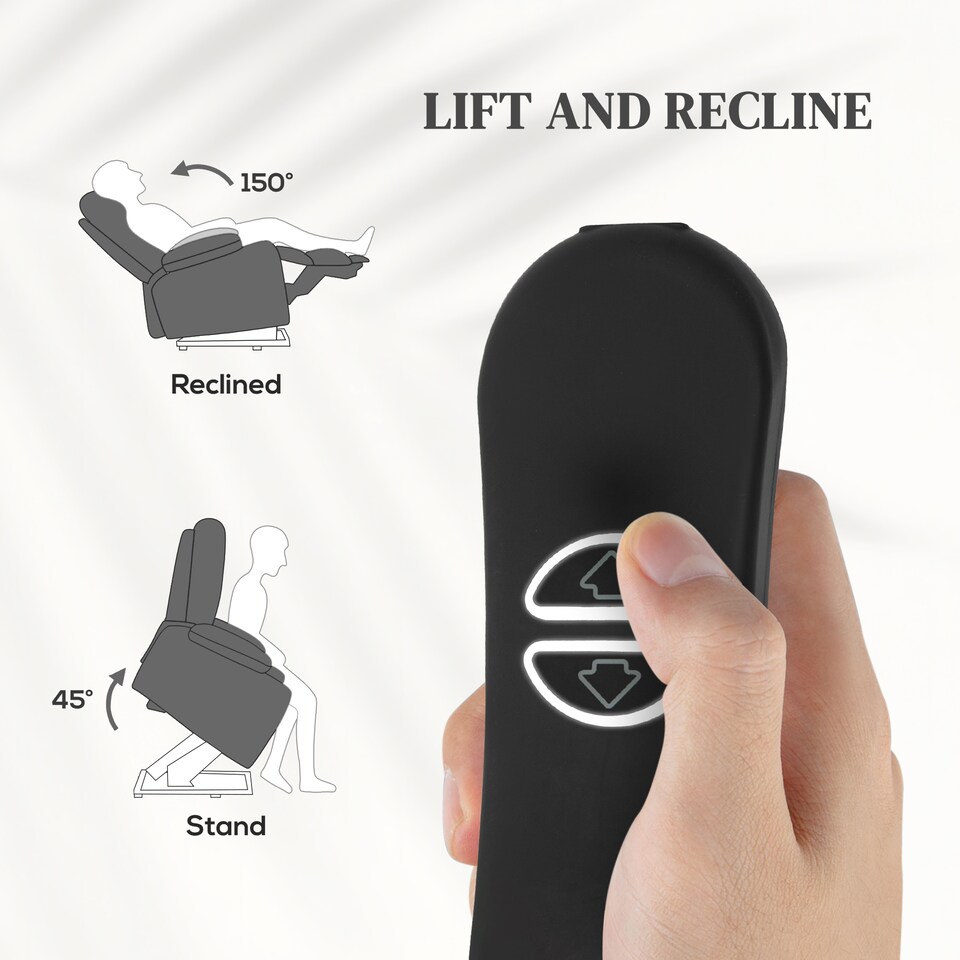 image 1 of HOMCOM Power Lift Recliner Chair with Vibration Massage and Heat, PU Leather Lift Chair with USB Port, Side Pockets, Spring Cushion, Remotes, Riser and Reclining Armchair for Living Room, Grey | Grey | Grey