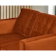 image 3 of Furniturebox Jolene 2 Seater Burnt Orange Velvet Sofa