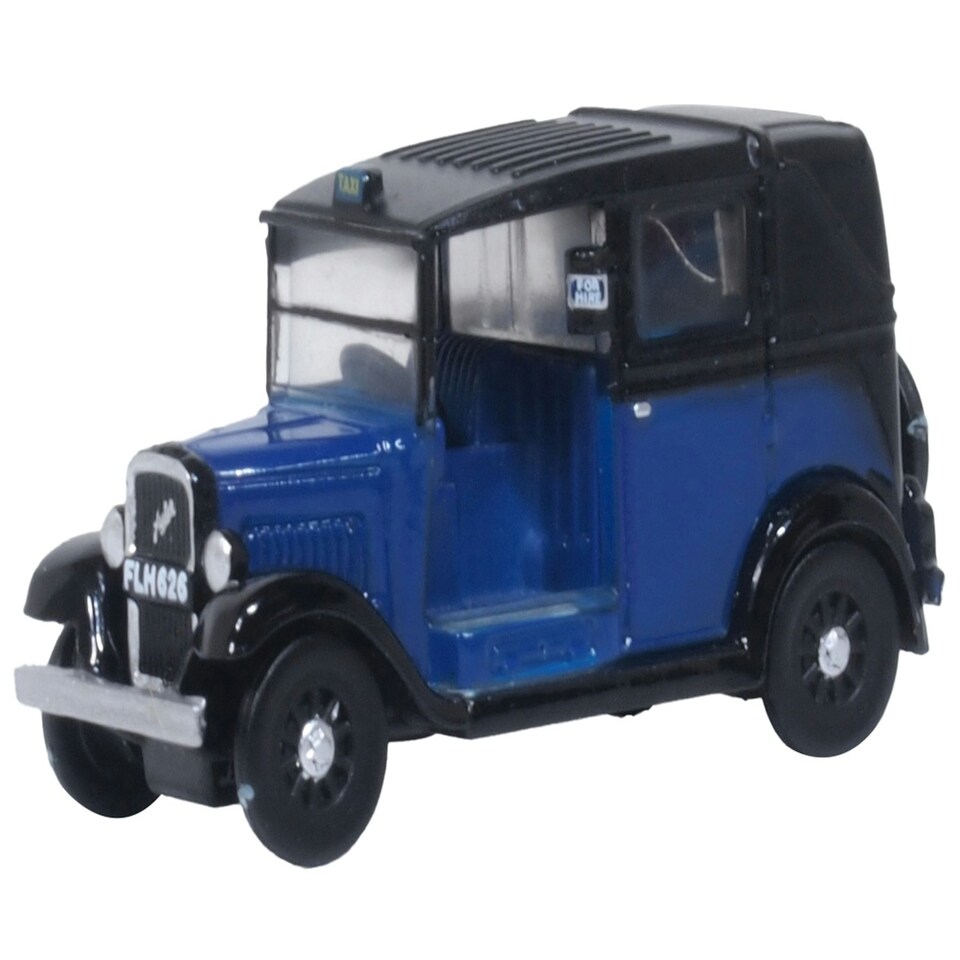 Oxford Diecast Austin Low Loader Taxi Oxford Blue