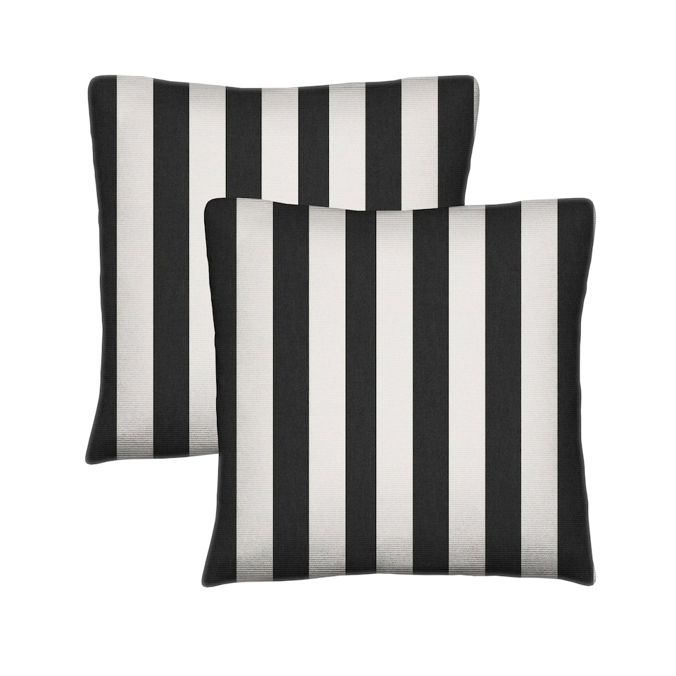 image 1 of Covers&All Sunbrella Throw Pillows Set of 2, Square 26 in x 26 in, Cabana Classic