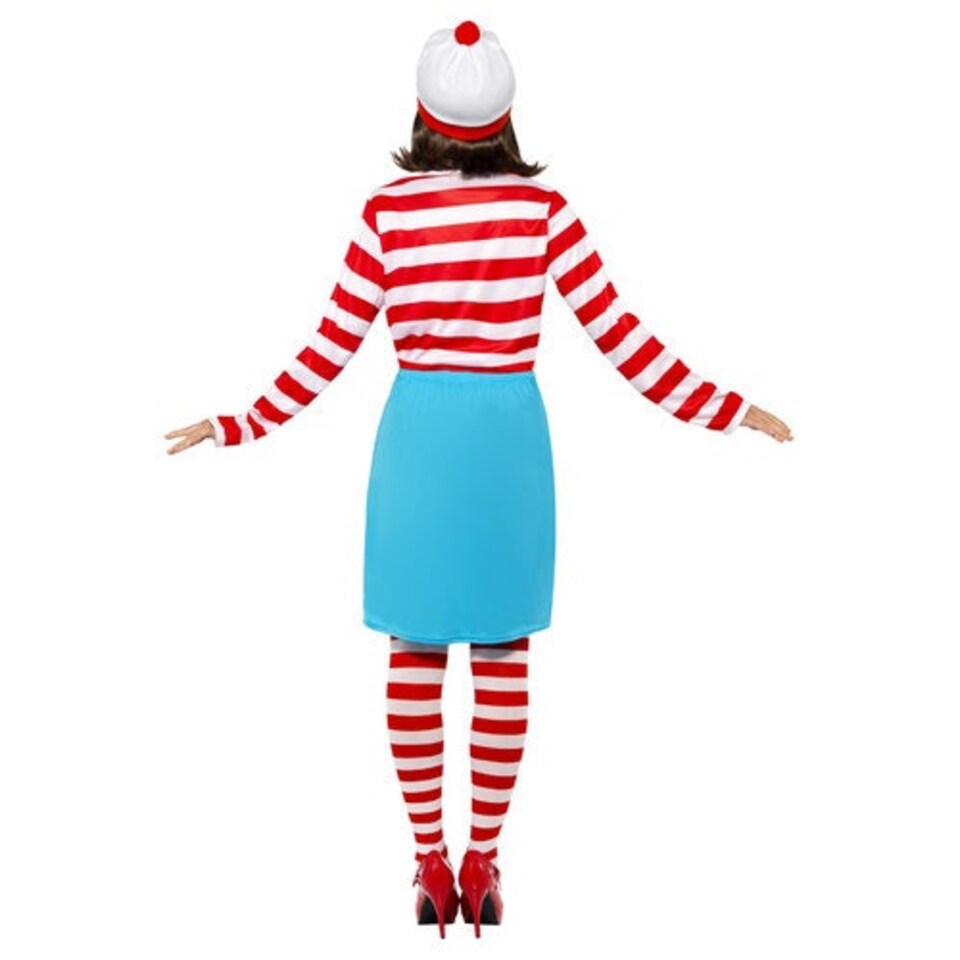 image 1 of Where's Wally? Wenda Long Sleeve Fancy Dress Costume Ladies Extra Large - UK 20-22 Multi | 20
