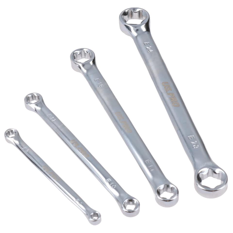 image 1 of Female E Torx Star Sockets E4 – E18 1/4" + 3/8” Drive + Spanners E6 – E24