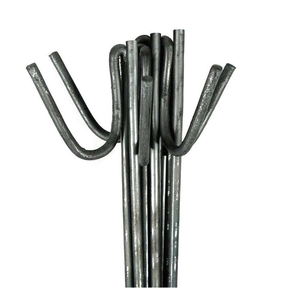 image 1 of True Products Heavy Duty Steel Temporary Fencing Pins 8mm x 1250mm Pack of 10 | Grey | Grey | 10