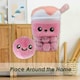image 4 of Boba Tea Soft Toy Cute Plushie Huggable Cuddly Stuffed Toy Gift 35cm Pink