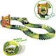 image 4 of Dino World Flexible Slot Car Race Track Set – 144-Piece Dinosaur Track Playset with Battery-Operated Car, Light-Up Features, Bridges & Accessories