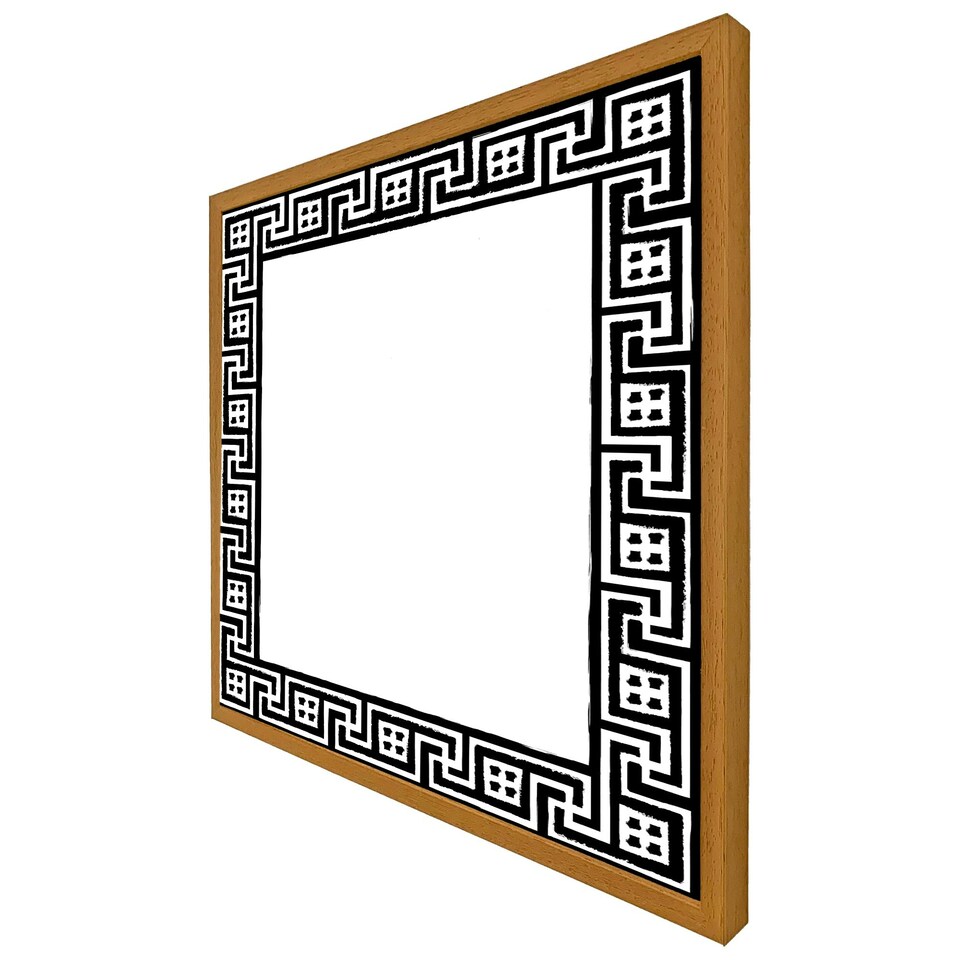 image 1 of Greek traditional meandor (Picture Frame) Black | XS