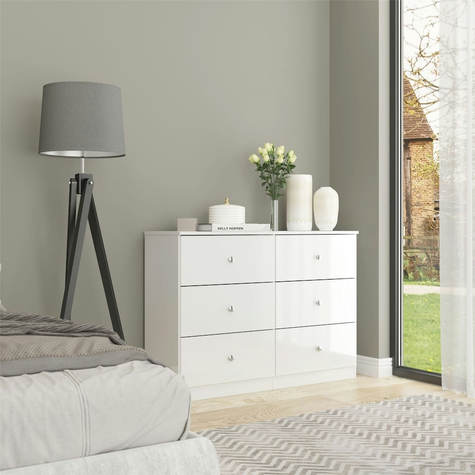image 1 of Denver 6 Drawer Chest White