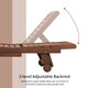 image 4 of Outsunny Wooden Sun Lounger Outdoor Patio Sun Bed w/ Pull-out Table