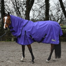 Whitaker Rastrick Combo Neck Horse Turnout Rug - Purple - 7´